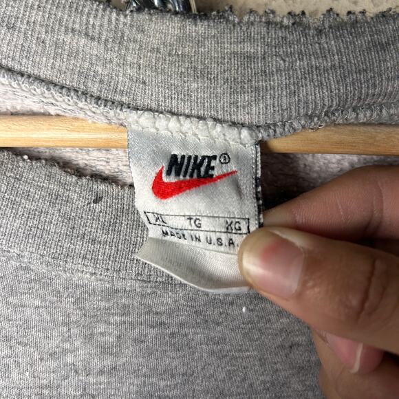 Kansas University Jayhawks Nike White Tag 90s XL Distressed Crewneck - Picture 4 of 5